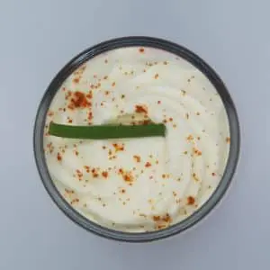 Mousseline de betterave rouge à la crème de ciboule