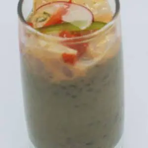 Lentilles vertes du Berry, tartare de St Jacques et zestes de citron vert